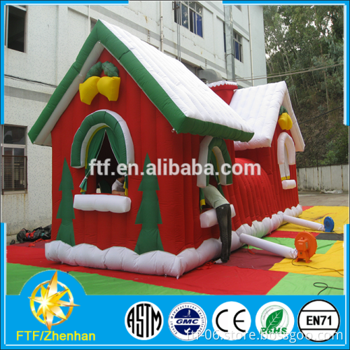 custom used to Christmas holiday decorations giant inflatable Santa house decorations